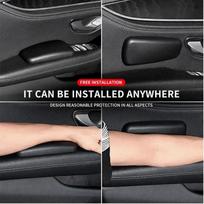 Car Faux Leather Knee Pad Car Interior Pillow Comfortable Leg Knee Cushion Memory Foam Universal Thigh Support 6.89X2.95inch juoda