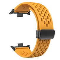 New Silicone Strap for Redmi watch 6 5 4 Magnetic Buckle Sports Band for Mi band 9/8pro Correa Breathable Bracelet Accessories Mi band 8 9 Pro 20mm geltona