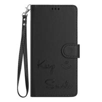 Leather Wallet Flip Case For Ulefone Note 21 19 16 20 18 17 14 Pro Ultra Keep Smile Embossed Design with Wrist Strap Ulefone Note 21 juoda
