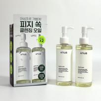Anua Heartleaf Pore Control Cleansing Oil 200ml x2 Korean Deep Cleansing Makeup Remover Oil for Sebum & Pore Care gray