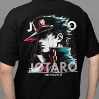 Jotaro Kujo Tshirt Jojo Bizarre Adventure Graphic Tee Jojo Jotaro Graphic Tee Anime Dark Grunge Streetwear Merch Yare Yare Daze S įvairiaspalvis