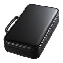 SANWA 96-Disc CD/DVD/Blu-ray Storage Case juoda