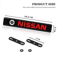 Automobilio dekoratyviniai žibintai LED priekinės grotelių emblemos ženkliuko apdaila Nissan Qashqai j11 j10 Juke X Trail t32 Tiida Leaf Versa