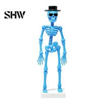 Air Pump Powered Tank Decoration Dancing Skeleton Aquarium Bubbler, Glow-in-The-Dark with Driven Moving Small Display Ornament Action, Decorative E white