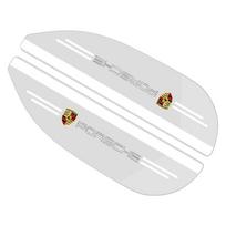 2 vnt. automobilio galinio vaizdo veidrodėlio lipdukas Lietaus antakis Automobilio šoninio veidrodėlio apsauga nuo lietaus Porsche Boxster Cayenne Panamera Macan Cayman 911 918 996 917 991 balta
