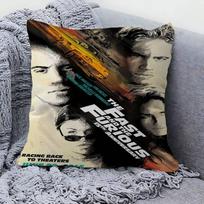 Fast And Furious Classic Pillow Cushion Cover Pillowcase Living Room Sofa Home Decor Customized 30cmx30cm black