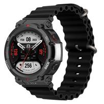 Ocean Silicone Strap For Huami Amazfit T-Rex 3 2 Smart Watch Band Replace Sports Belt For Xiaomi Amazfit TRex T Rex 2 Pro Correa Amazfit T-Rex 2Ultra gray