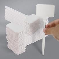 T-Shaped Writable Plant Tags PP Plant Labels Garden Markers for Seedlings Herbs Vegetables 50pcs-15x5.5cm balta