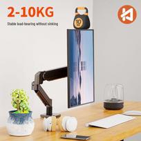 Pneumatic Hovering Rotating Monitor Stand with Mechanical Arm gray