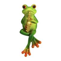 Garden Frogs Decors Statue Fairys Garden Accessories Outdoor Animal Figurines Housewarmings Gift for Patio Yard Ornament