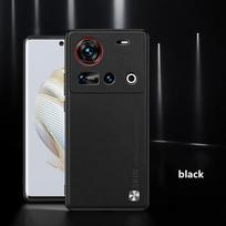 For Nubia Z70 Ultra Case Soft Vegan leather Grain Protective Back Cover Case For ZTE Nubia Z70Ultra Z60S Pro Full Cover Shell For Nubia Z70 Ultra juoda