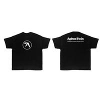 Summer T-Shirt Aphex Twin Cotton Oversized Fashion Short Sleeve T Shirt Tops Men Women Tee Y2k Streetwear Harajuku Clothing 4XL black