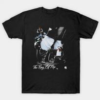 Michael Jackson King Of Pop Moonwalk T-Shirt L gray