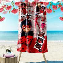 Ladybug Beach Towel, Multi-purpose Beach Towel Perfect for Camping and Beach Vacations 70cmx140cm(27x55inch)
