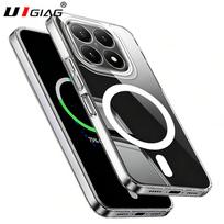 Magnetic For Magsafe Hybrid 2in1 Case For Xiaomi 17 17T 15T T Pro Hard Back Cover Silicone Cover Shell For Xiaomi17 Xiaomi17TPro Xiaomi 17T gray