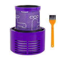 Dust Container With Filter Replacement For Dyson V10 SV12 US Animal And Absolute Vacuum Cleaner Accessories Dust Bin Spare Part as the picture purple