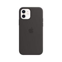 Silikoninis dėklas su MagSafe, skirtas iPhone 12 ir 12 Pro - Juodas