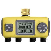 Courtyard Four-Valve Smart Outdoor Flower Watering Timer Controller BSP Thread 3/4'' Imperial gray