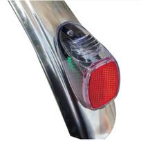 Solar Energy Bicycle Taillight Red Lamp Night Cycling Cycling Rear Light Mountain Bike Accessories Mini Bike Warning Light Bike A2 gray