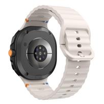 Silikoninė apyrankė Samsung Galaxy Watch 8 40mm 44mm dirželis priedai išmanusis laikrodis guminė apyrankė Samsung Galaxy Watch 8 Classic dirželiui smėlis