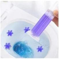 Toilet 3PCS Cleaner Gel Deodorant Air Freshener Aromatic Flower Needle Detergent Flower Toilet Fragrance Deodorant purple