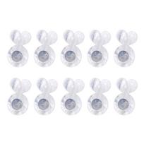 10 Pieces Comfortable Sturdy Acrylic Earring Backs Jewelry Accessory for Sensitive Ears Ensures Secure Fit All Day 1 balta