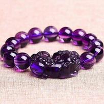 Ametisto apyrankė Pixiu Atneša Sėkmę Turtą Kinų Fengšui Žvėris Karoliukų Apyrankės Vakarėlio Gimtadienio Dovana Moterims Vyrams 8mm purple