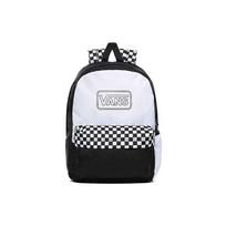 Vans Diy Checkerboard Polyester Backpack Unisex Backpack White VN0A4V3PWHT White white