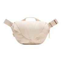Lululemon 3L Minimalistinis universalus nailoninis kryžmai ant kūno juosmens krepšys Unisex krepšiai Ruda LU9DF0S-072754 Tea Brown white