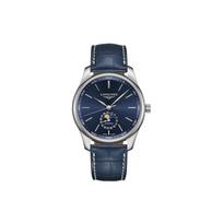 Longines Master Collection Automatinis Mechaninis Ciferblatas Atsparus Vandeniui Datos Rodymas Mėnulio Fazės Laikrodis Vyriški Laikrodžiai Mėlynas L2.919.4.92.0 Regular Watch Box,42mm,L2.919.4.92.0 gray