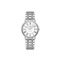Longines Fashion Series Automatic Mechanical Movement Waterproof Date Display Roman Numerals Watch Men watches White Steel L4.821.4.11.6 White Dial gray