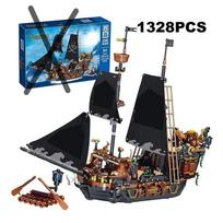 1424 VNT Juodas Piratų Laivas Statybiniai Blokiniai Skeletas Perlinis Valties Modelis Surinkimo Plytos Žaislai Darbalaukio Dekoracija Vaikų Gimtadienio Dovana black