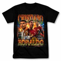 Cristiano Ronaldo Ispanija Grafinis Marškinėlis Senovinio Stiliaus Futbolo Gerbėjo Marškinėlis 4XL