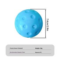 Silent Pickleball Balls Quiet Foam Pickleballs Practice Balls With Exact Real Ball Bounce Soft Pu Pickleball Ball For Indoor Use C blue