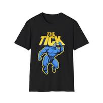 The Tick Comic Hero Blue Muscle T-shirt L black