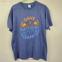 Dave Matthews Band Vasaros Turas 2023 Dvišonė Koncertinė Marškinėlė Didelė Vintažinė Šiek tiek Vyriškos Mados S gray