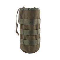 Taktinis „Molle“ vandens butelio maišelis skirtas kariniams lauko kelionių žygiams pėsčiomis Army Green gray