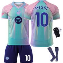 2026 Barselonos Mėlyna Specialioji Edition Marškinėliai 10 Messi Futbolo Aprangos Rinkinys Gerbėjų Versija 16 įvairiaspalvis