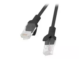 LANBERG PCU5-20CC-0025-BK Patchcord RJ45 cat. 5e UTP 0.25m black 10-Pack