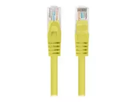 LANBERG Patchcord Cat.5e UTP 1m yellow 10-pack