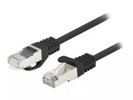 LANBERG Patchcord Cat.6 FTP 3m black 10-pack