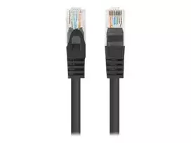 LANBERG Patchcord Cat.6 UTP 3m black 10-pack