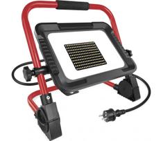 LED reflektorius su stovu ELION LED/100W/230V 4000K IP65 raudona/juoda