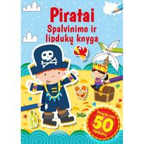 Pažeista: Piratai. Spalvinimo ir lipdukų knyga - Su defektais