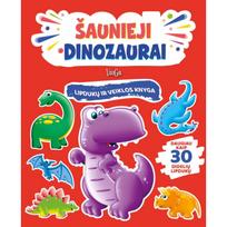 Pažeista: Šaunieji dinozaurai. Lipdukų ir veiklos knyga - Su defektais