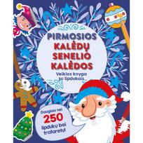 Pirmosios Kalėdų senelio Kalėdos. Veiklos knyga su lipdukais - Be defektų