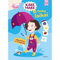 Kakė Makė ir metų laikai. Mažyliams. Užduotėlės ir 70 lipdukų