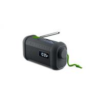 Radija Muse  Portable Solar Radio with Crank and Flashlight  MH-08MB  AUX in  Bluetooth  FM ra
