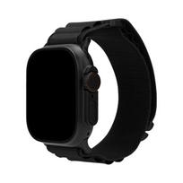 Nailoninė austa apyrankė su reguliuojamu užsegimu, skirta „Apple Watch“ 38/40/41mm - Black