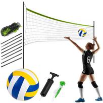Neo-Sport tinklinio ir badmintono tinklas su stovu, 570 cm